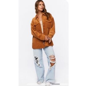 NEW! Orange Corduroy Shacket